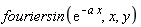 fouriersin(exp(-a*x), x, y)