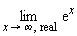 (lim) (e)^x
