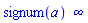 signum(a)*infinity