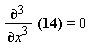 diff(exp(x)*y+(x^2+exp(x)*x)*`y'`, x, x, x) = 0