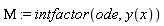 Mu := intfactor(ode, y(x))