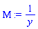 Mu := 1/y