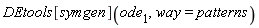 DEtools[symgen](ode[1], way = patterns)