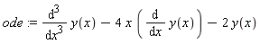 ode := diff(y(x), x, x, x)-4*x*(diff(y(x), x))-2*y(x)
