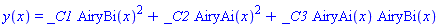 y(x) = _C1*AiryBi(x)^2+_C2*AiryAi(x)^2+_C3*AiryAi(x)*AiryBi(x)