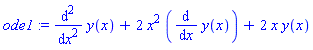 diff(diff(y(x), x), x)+2*x^2*(diff(y(x), x))+2*x*y(x)