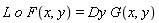 L*o*F(x, y) = Dy*G(x, y)