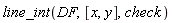 line_int(DF, [x, y], check)