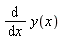 diff(y(x), x)