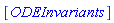 [ODEInvariants]