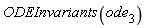 ODEInvariants(ode[3])