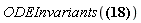 ODEInvariants(`u''''` = u^3*`u'`+`u''`^2+x)