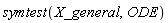 symtest(X_general, ODE)