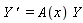 Y*`' ` = A(x)*Y