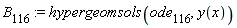 B[116] := hypergeomsols(ode[116], y(x))