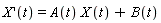 (D(X))(t) = A(t)*X(t)+B(t)