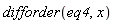 difforder(eq4, x)
