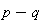 p-q