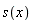 s(x)