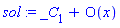 sol := _C[1]+O(x)