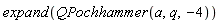 expand(QPochhammer(a, q, -4))