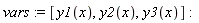 vars := [y1(x), y2(x), y3(x)]