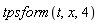 tpsform(t, x, 4)