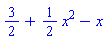 3/2+(1/2)*x^2-x