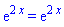 exp(2*x) = exp(2*x)