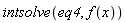 intsolve(eq4, f(x))
