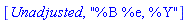 [Unadjusted, "%B %e, %Y"]