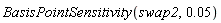BasisPointSensitivity(swap2, 0.5e-1)