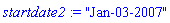 startdate2 := "Jan-03-2007"