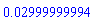 0.2999999994e-1