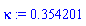 kappa := .354201
