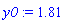 y0 := 1.81