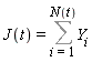 J(t) = Sum(Y[i], i = 1 .. N(t))