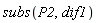 subs(P2, dif1)