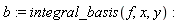 b := integral_basis(f, x, y):