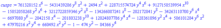 761328152*x^6-5431439286*y^8*x^2+2494*x^2+228715574724*y^4*x^6+9127158539954*x^10-15052058268*y^2*x^6+3212722859346*y^2*x^8-134266087241*x^8-202172841*y^8-34263110700*y^6*x^4-6697080*y^6-2042158*x^4-201803238*y^10+12024807786*y^4*x^4-128361096*y^2*x^4+506101284*y^6*x^2+47970216*x^2*y^4+660492*x^2*y^2-1-474*y^2-84366*y^4