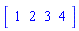 vector([1, 2, 3, 4])