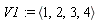 V1 := `<,>`(1, 2, 3, 4)