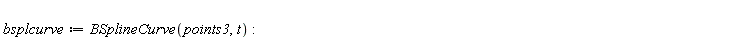 bsplcurve := BSplineCurve(points3, t):