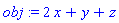 2*x+y+z