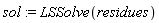 sol := LSSolve(residues)