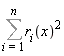 Sum(r[i](x)^2, i = 1 .. n)