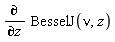 diff(BesselJ(nu, z), z)