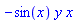 -sin(x)*y*x
