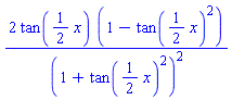 2*tan((1/2)*x)*(1-tan((1/2)*x)^2)/(1+tan((1/2)*x)^2)^2