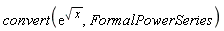 convert(exp(sqrt(x)), FormalPowerSeries)